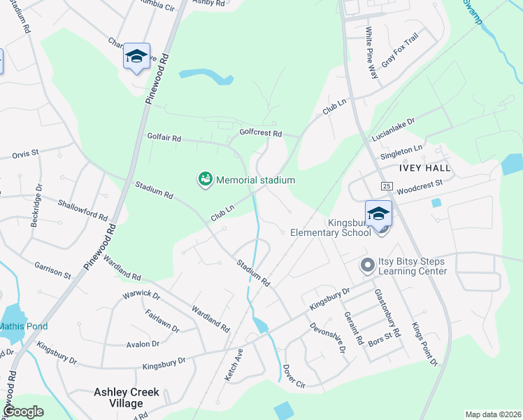 map of restaurants, bars, coffee shops, grocery stores, and more near 140 Pinnacle Court in Sumter