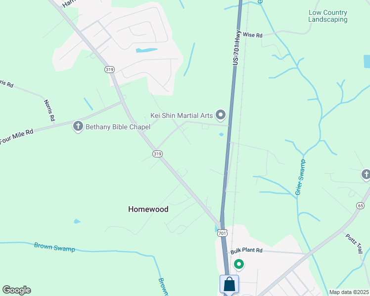 map of restaurants, bars, coffee shops, grocery stores, and more near 3472 Eric's Lane in Conway