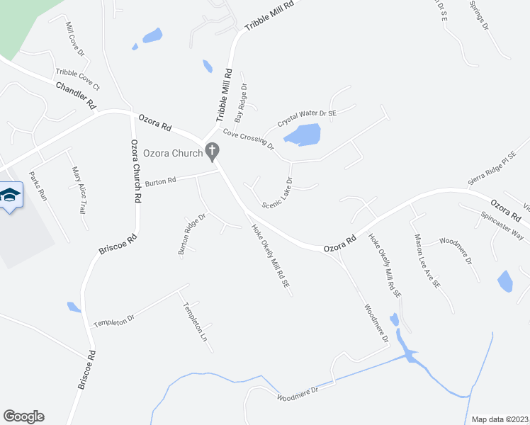 map of restaurants, bars, coffee shops, grocery stores, and more near 855 Scenic Lake Drive in Lawrenceville