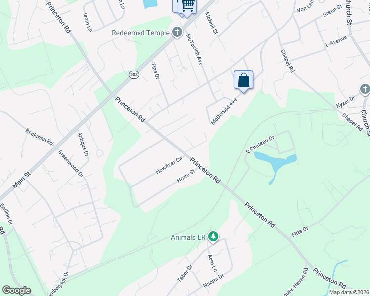 map of restaurants, bars, coffee shops, grocery stores, and more near 3221 Princeton Road in West Columbia