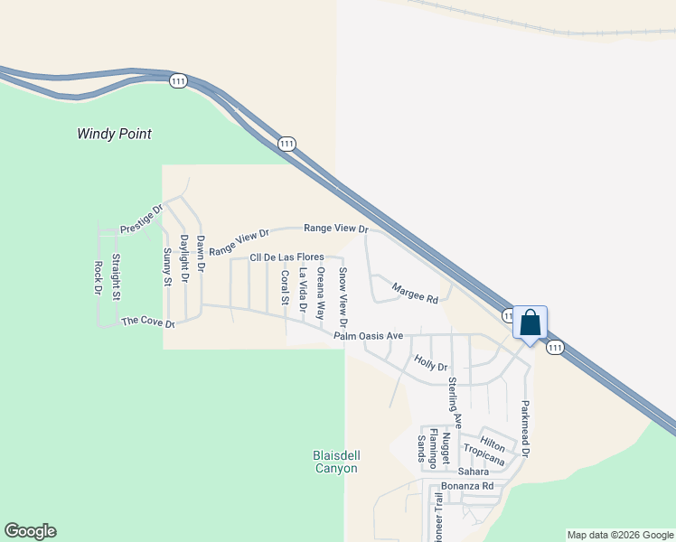 map of restaurants, bars, coffee shops, grocery stores, and more near 15785 Snow View Drive in Palm Springs