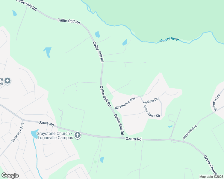 map of restaurants, bars, coffee shops, grocery stores, and more near 3420 Callie Still Road in Lawrenceville