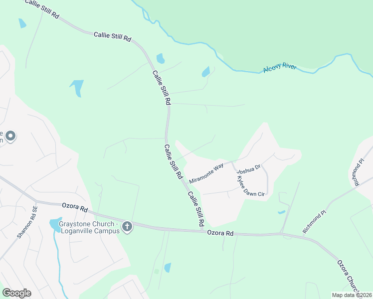 map of restaurants, bars, coffee shops, grocery stores, and more near 3420 Callie Still Road in Lawrenceville