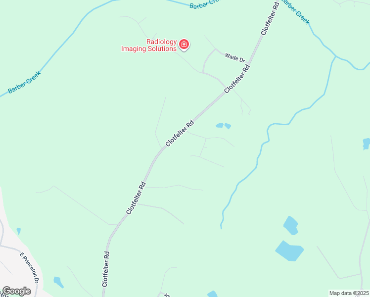 map of restaurants, bars, coffee shops, grocery stores, and more near 1246 Highpoint Lane in Bogart