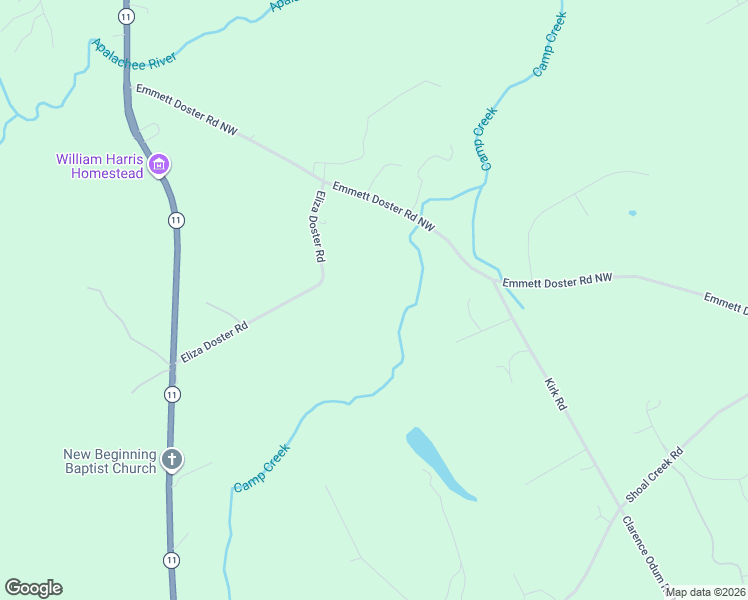 map of restaurants, bars, coffee shops, grocery stores, and more near 1799 Eliza Doster Road in Monroe
