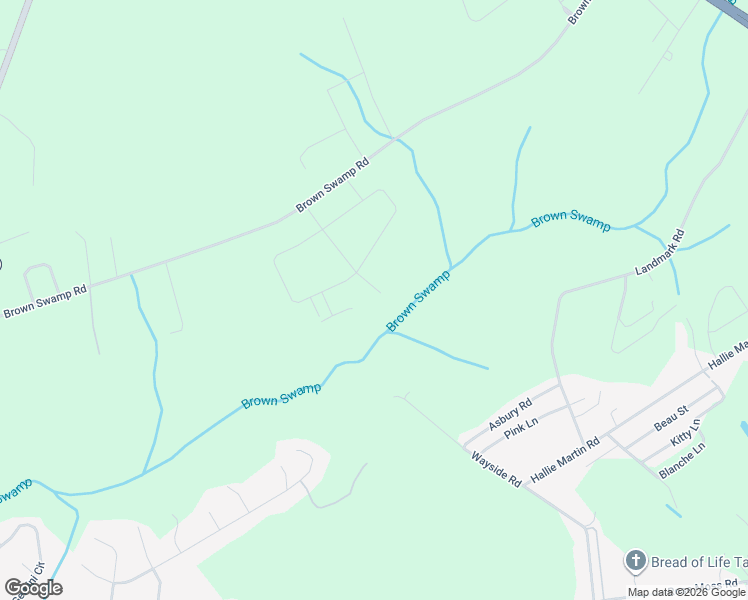 map of restaurants, bars, coffee shops, grocery stores, and more near 755 Brown Swamp Road in Conway