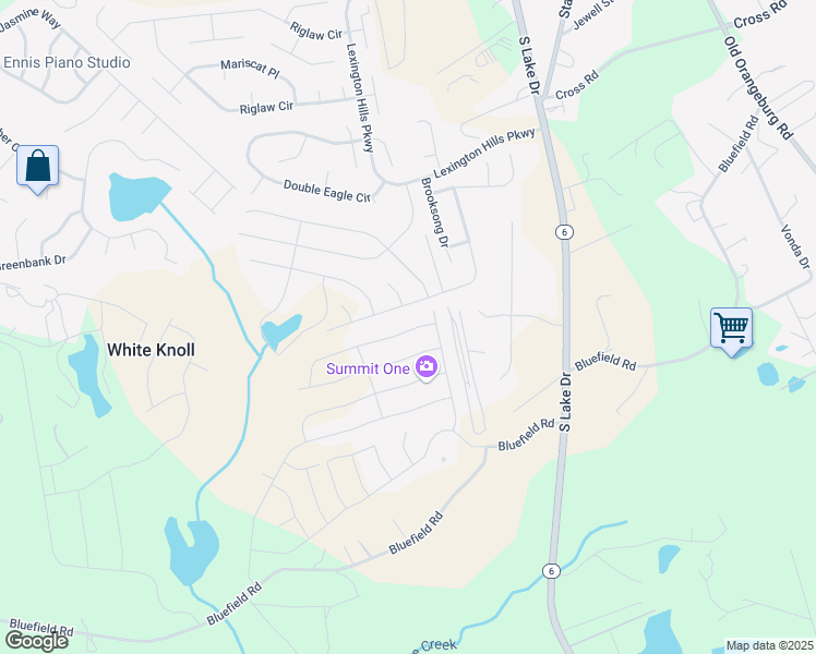 map of restaurants, bars, coffee shops, grocery stores, and more near 2232 Trakand Drive in Lexington