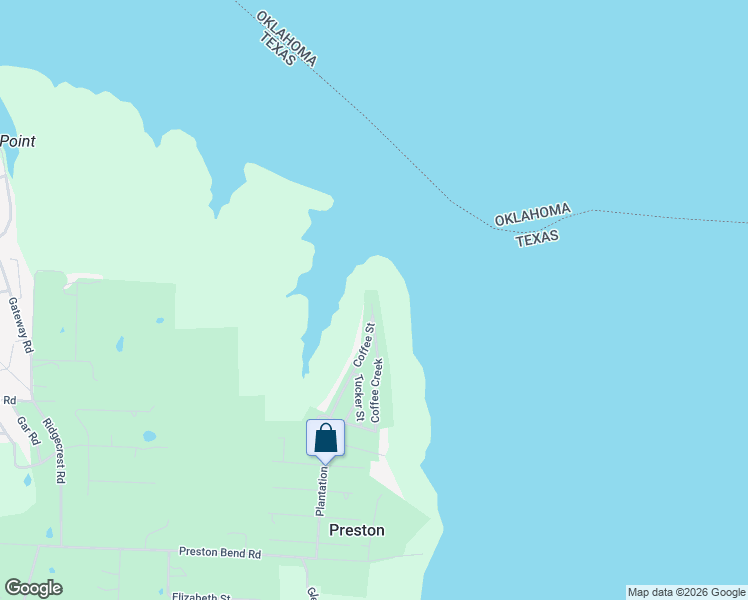 map of restaurants, bars, coffee shops, grocery stores, and more near 448 Coffee Circle in Pottsboro