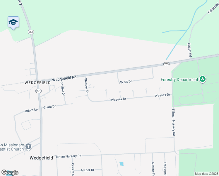 map of restaurants, bars, coffee shops, grocery stores, and more near 40 Abingdon Court in Wedgewood
