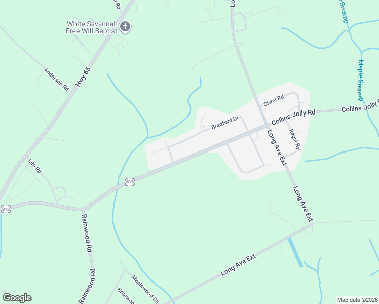 map of restaurants, bars, coffee shops, grocery stores, and more near 4095 State Highway 813 in Conway