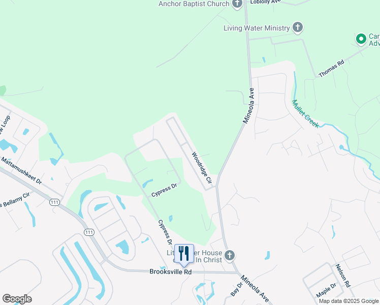 map of restaurants, bars, coffee shops, grocery stores, and more near 3781 Woodridge Circle in Little River