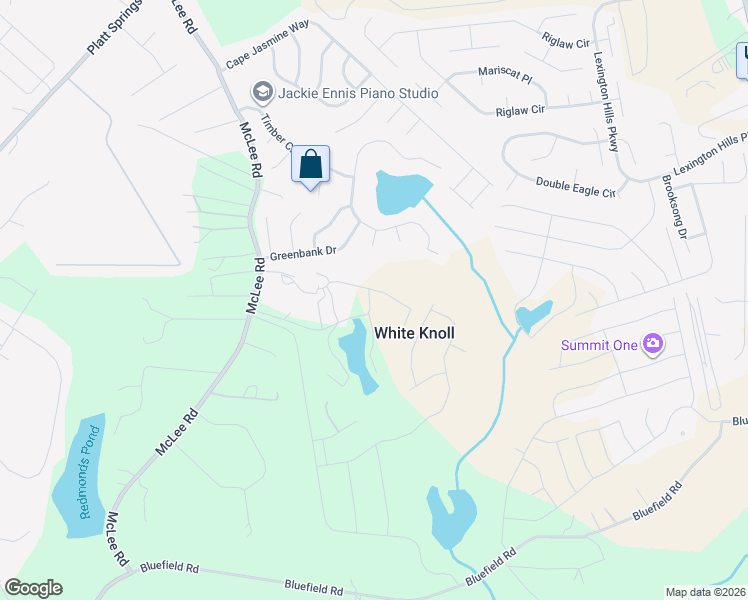 map of restaurants, bars, coffee shops, grocery stores, and more near 517 Palmetto Creek Court in Lexington