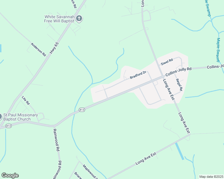 map of restaurants, bars, coffee shops, grocery stores, and more near 4317 Bradford Drive in Conway