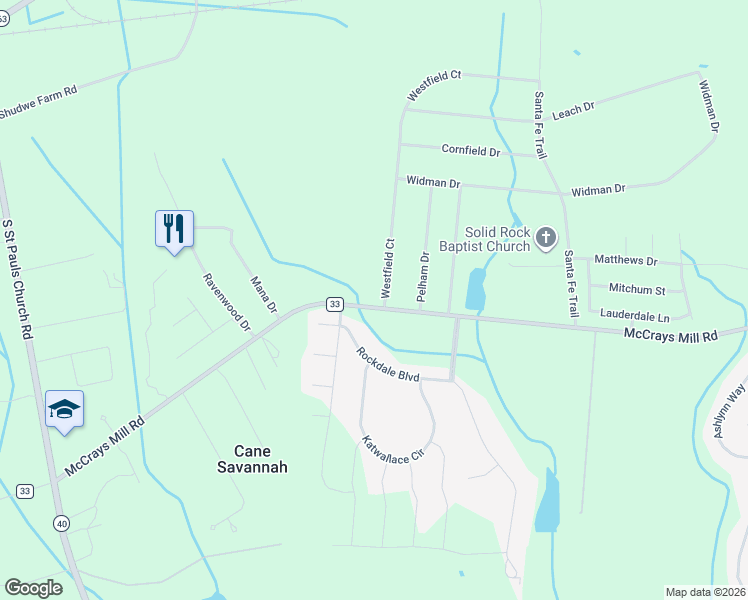 map of restaurants, bars, coffee shops, grocery stores, and more near 994 Westfield Ct in Sumter