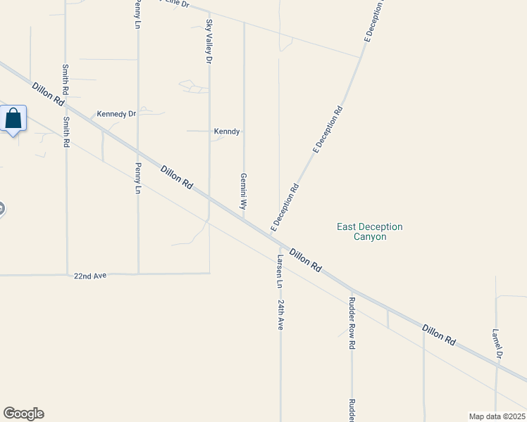 map of restaurants, bars, coffee shops, grocery stores, and more near Dillon Road in Riverside County