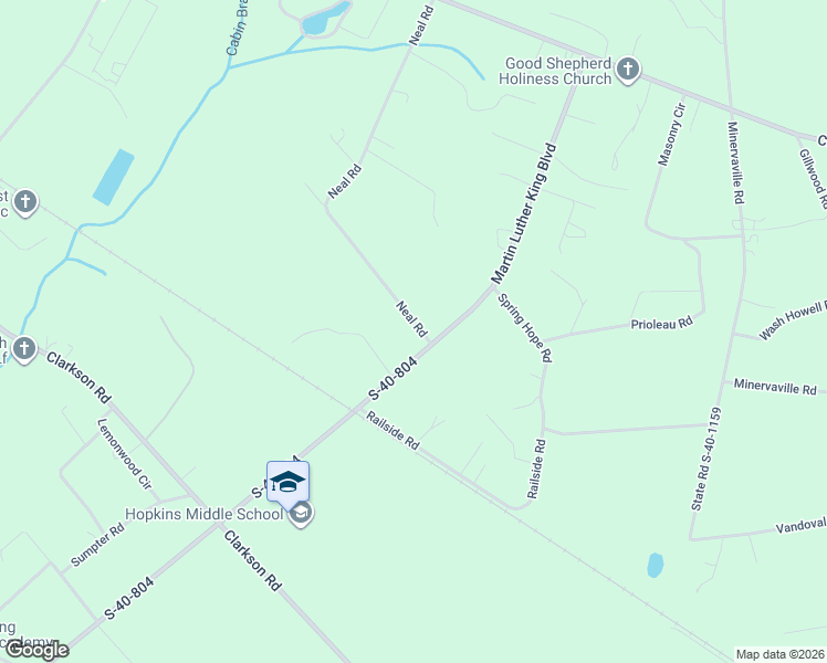 map of restaurants, bars, coffee shops, grocery stores, and more near 1013 Neal Road in Hopkins