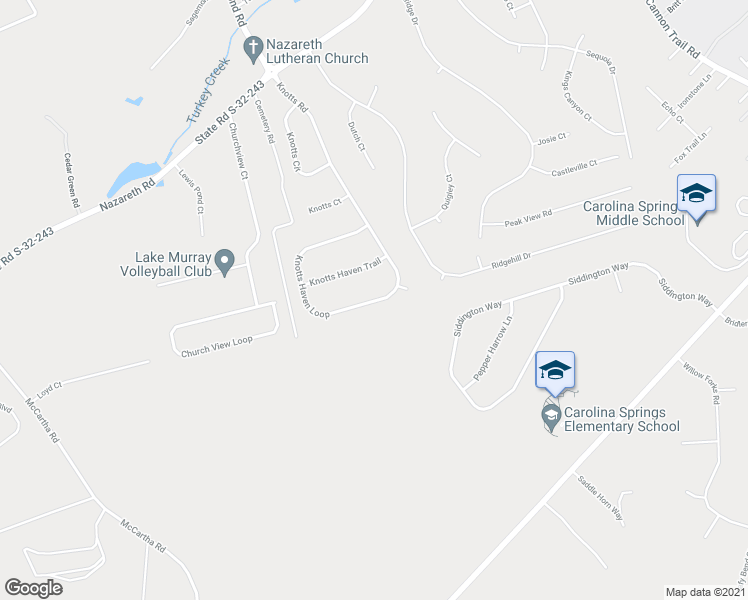 map of restaurants, bars, coffee shops, grocery stores, and more near 1316 Knotts Haven Loop in Lexington