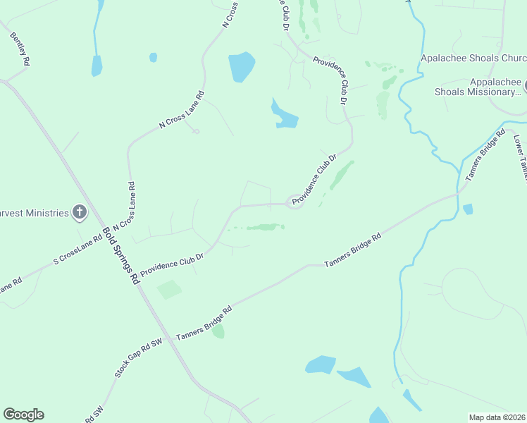 map of restaurants, bars, coffee shops, grocery stores, and more near 301 Providence Club Drive in Monroe