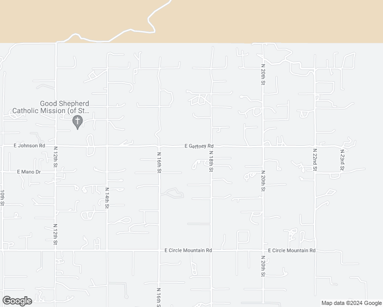 map of restaurants, bars, coffee shops, grocery stores, and more near 1707 East Gaffney Road in Phoenix