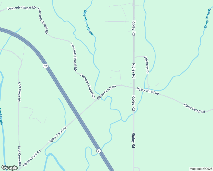 map of restaurants, bars, coffee shops, grocery stores, and more near 1825 Ripley Cutoff Road in Carbon Hill