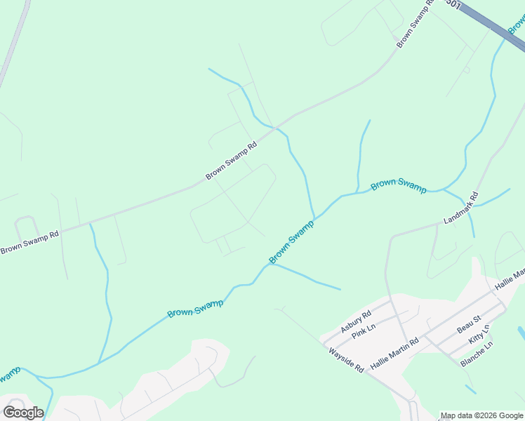 map of restaurants, bars, coffee shops, grocery stores, and more near 755 Brown Swamp Road in Conway