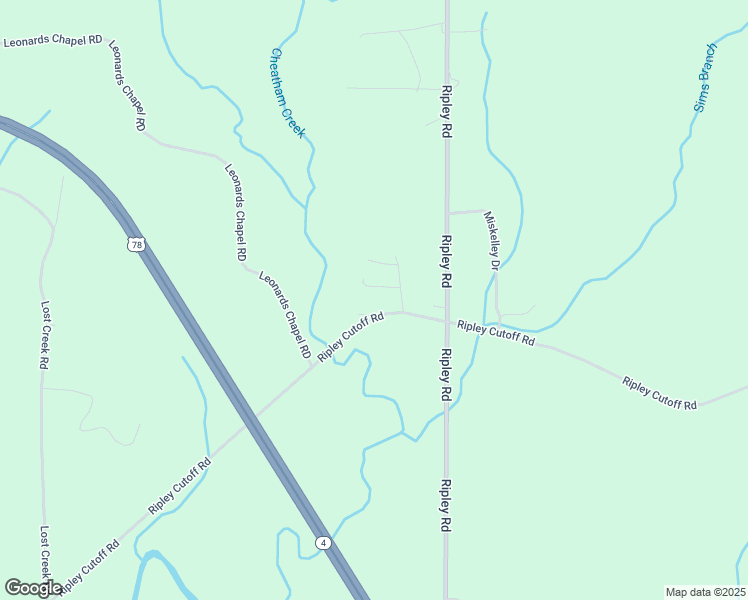 map of restaurants, bars, coffee shops, grocery stores, and more near 1825-1857 Ripley Cutoff Road in Carbon Hill
