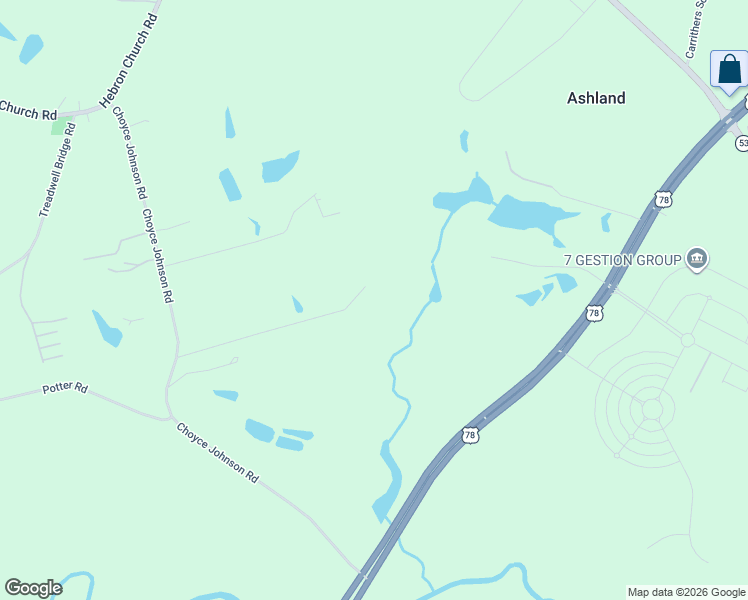 map of restaurants, bars, coffee shops, grocery stores, and more near 1225 U.S. 78 in Statham