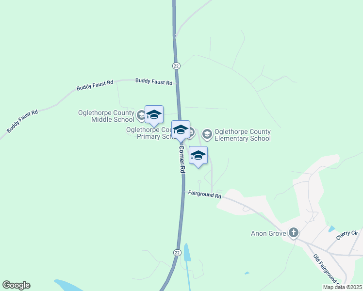 map of restaurants, bars, coffee shops, grocery stores, and more near 300 Comer Road in Lexington