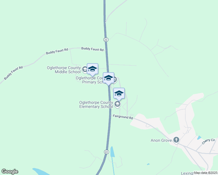 map of restaurants, bars, coffee shops, grocery stores, and more near 300 Comer Road in Lexington