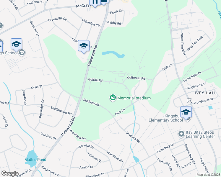 map of restaurants, bars, coffee shops, grocery stores, and more near 40 Flagstick Court in Sumter