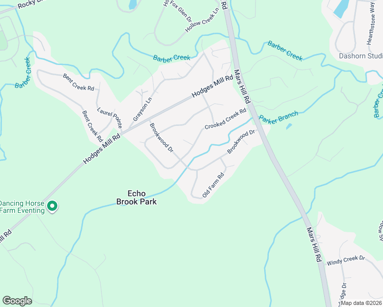 map of restaurants, bars, coffee shops, grocery stores, and more near 1201 Crooked Creek Road in Watkinsville
