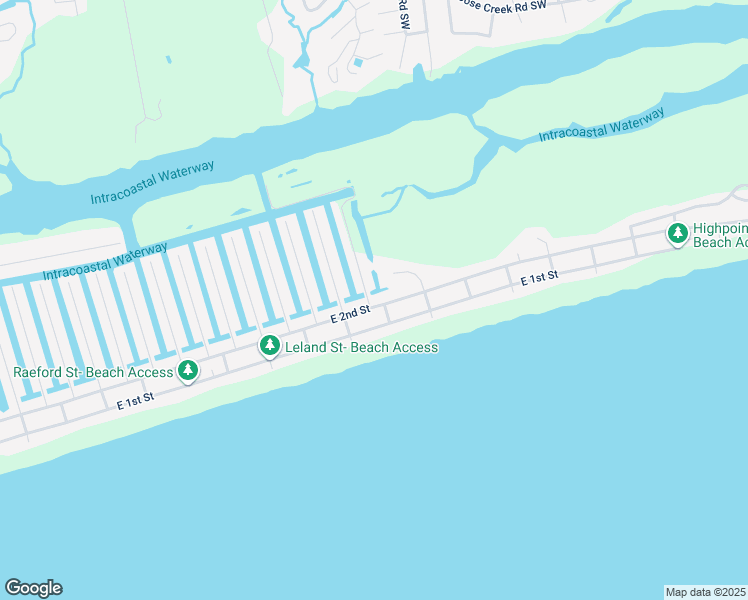 map of restaurants, bars, coffee shops, grocery stores, and more near 237 East 2nd Street in Ocean Isle Beach
