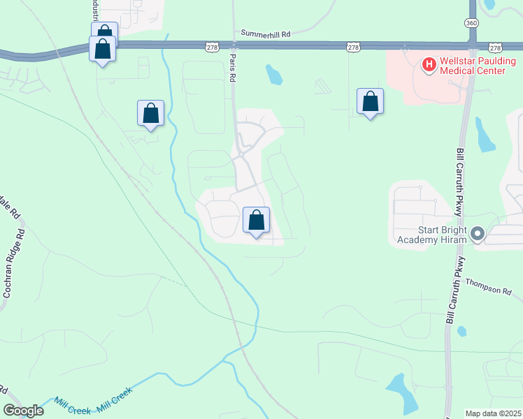 map of restaurants, bars, coffee shops, grocery stores, and more near 210 Palisades Drive in Dallas