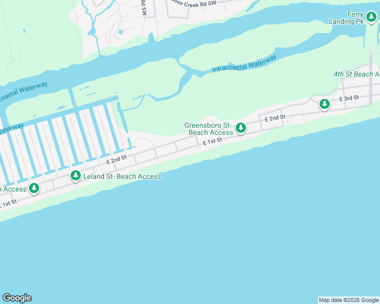 map of restaurants, bars, coffee shops, grocery stores, and more near 324 E 1st St in Ocean Isle Beach