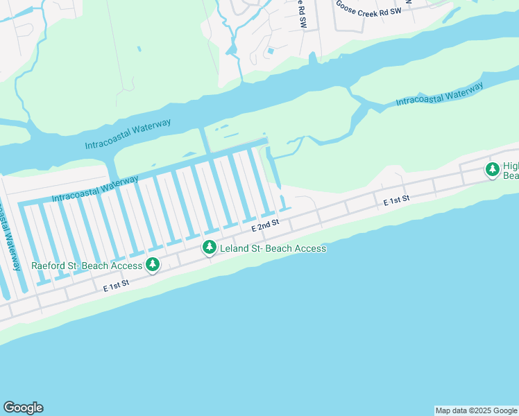 map of restaurants, bars, coffee shops, grocery stores, and more near 6 Goldsboro Street in Ocean Isle Beach