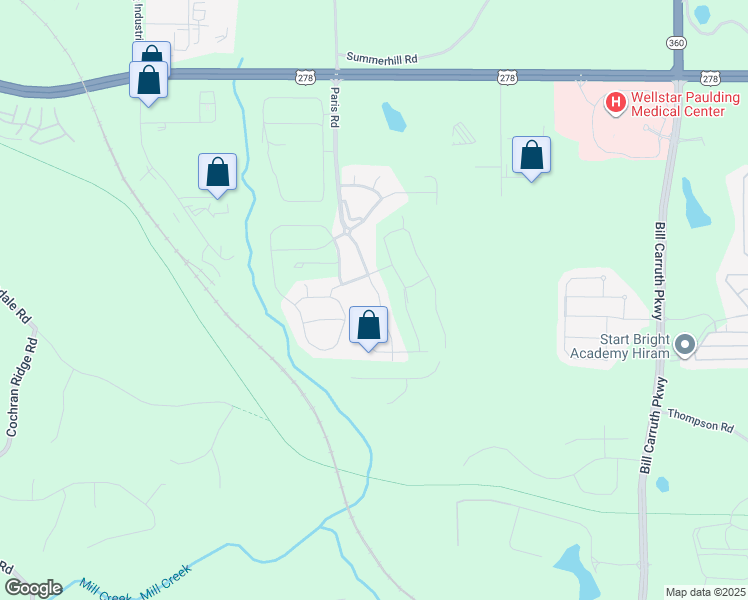 map of restaurants, bars, coffee shops, grocery stores, and more near 210 Palisades Drive in Dallas