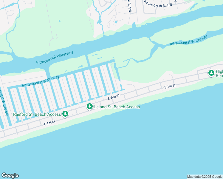 map of restaurants, bars, coffee shops, grocery stores, and more near 6 Goldsboro Street in Ocean Isle Beach