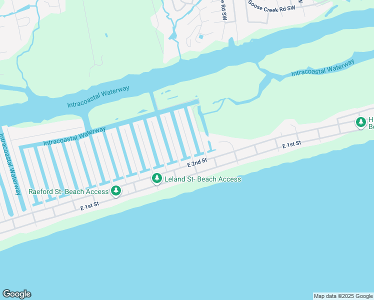 map of restaurants, bars, coffee shops, grocery stores, and more near 7 Goldsboro Street in Ocean Isle Beach
