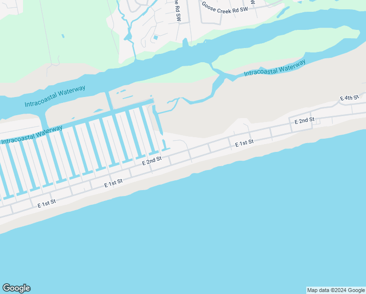 map of restaurants, bars, coffee shops, grocery stores, and more near 259 East 2nd Street in Ocean Isle Beach