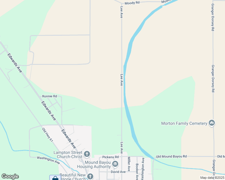 map of restaurants, bars, coffee shops, grocery stores, and more near in Mound Bayou