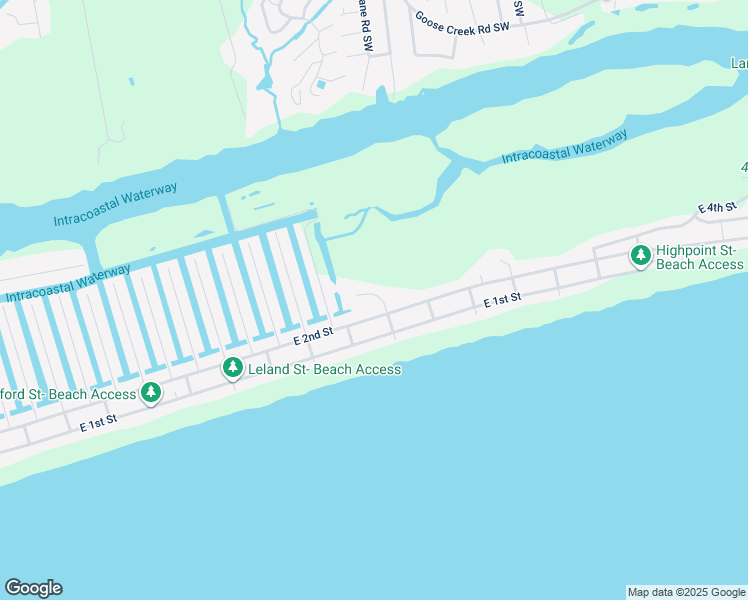 map of restaurants, bars, coffee shops, grocery stores, and more near 1 Chadbourn Street in Ocean Isle Beach