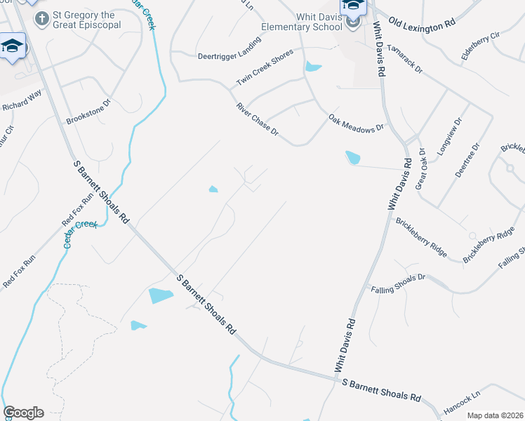 map of restaurants, bars, coffee shops, grocery stores, and more near 175 Williamsburg Lane in Athens