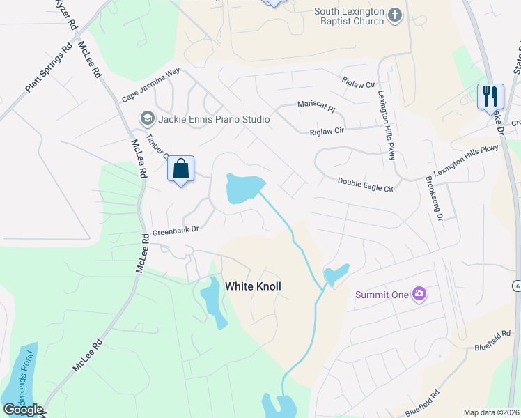 map of restaurants, bars, coffee shops, grocery stores, and more near 413 Magnolia Tree Road in Lexington