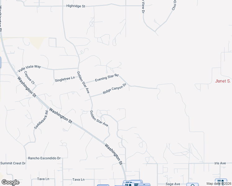 map of restaurants, bars, coffee shops, grocery stores, and more near 16903 Ridge Canyon Drive in Riverside
