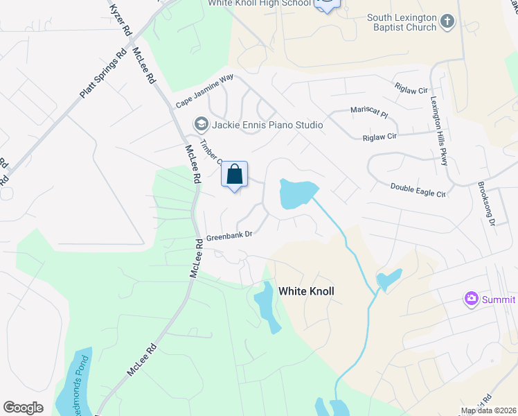 map of restaurants, bars, coffee shops, grocery stores, and more near 444 Crescent River Road in Lexington