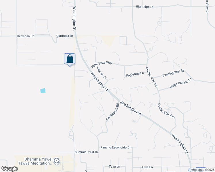 map of restaurants, bars, coffee shops, grocery stores, and more near 16311 Ringbit Court in Riverside