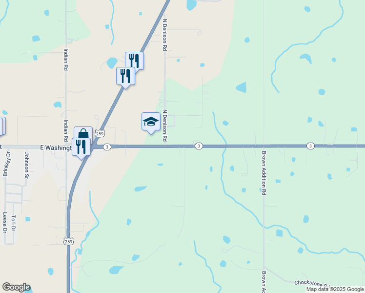 map of restaurants, bars, coffee shops, grocery stores, and more near 3247 Oklahoma 3 in Idabel
