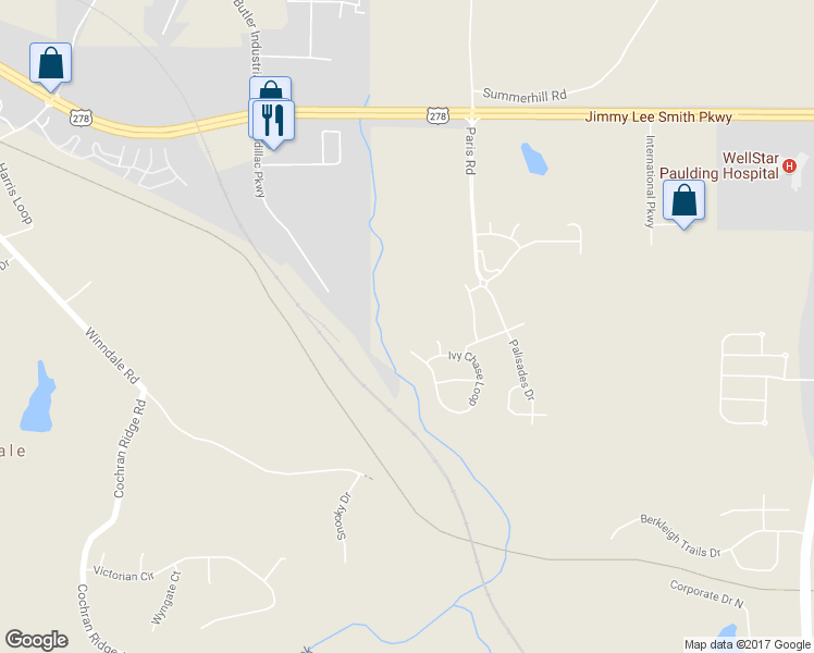 map of restaurants, bars, coffee shops, grocery stores, and more near 349 Palisades Parkway in Dallas