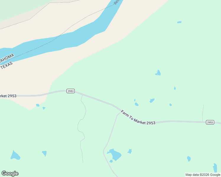 map of restaurants, bars, coffee shops, grocery stores, and more near 1820 Farm to Market Road 2953 in Saint Jo