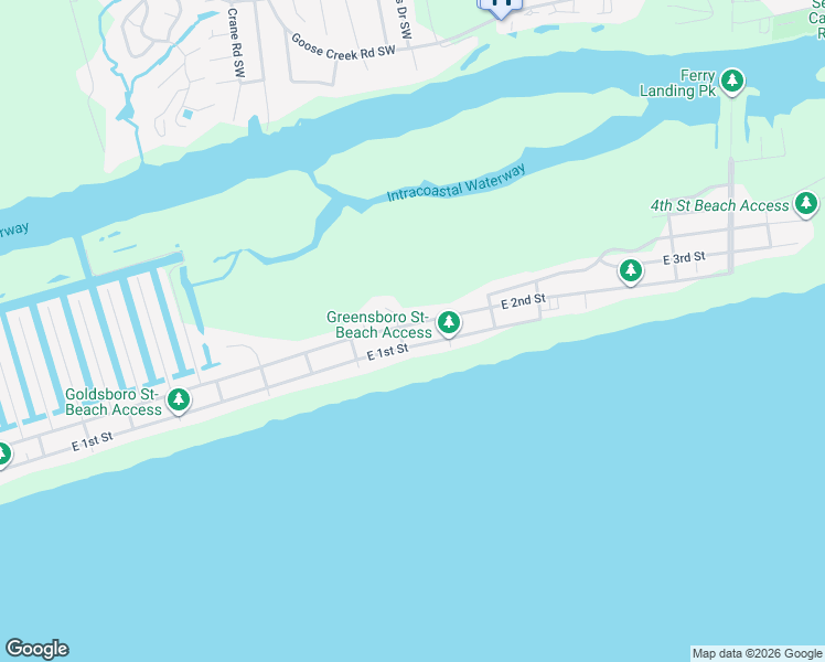 map of restaurants, bars, coffee shops, grocery stores, and more near 346 East 2nd Street in Ocean Isle Beach